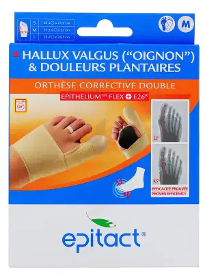 ORTHESE CORRECTIVE DOUBLE EPITACT A L'EPITHELIUM FLEX +26 TAILLE M PIED GAUCHE