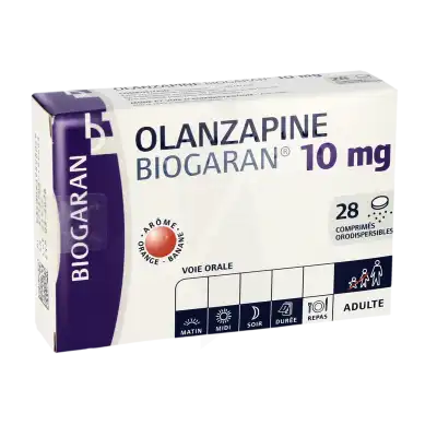 Olanzapine Biogaran 10 Mg, Comprimé Orodispersible à Bassens