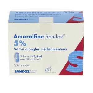 Amorolfine Sandoz 5%, Vernis à Ongles Médicamenteux