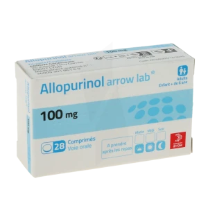 Allopurinol Arrow Lab 100 Mg, Comprimé
