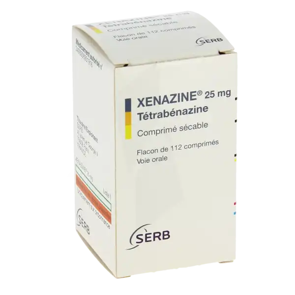Xenazine 25 Mg, Comprimé Sécable