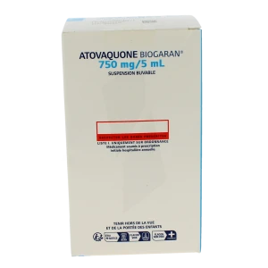 Atovaquone Biogaran 750 Mg/5ml, Suspension Buvable