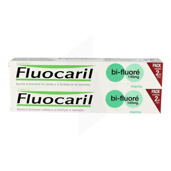 Fluocaril Bi-fluoré 145mg Dentifrice Menthe 2t/75ml