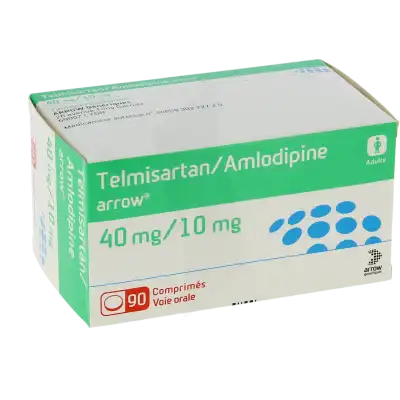 Telmisartan/amlodipine Arrow 40 Mg/10 Mg, Comprimé à SAINT-SAENS