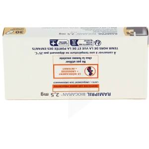 Ramipril Biogaran 2,5 Mg, Comprimé Sécable