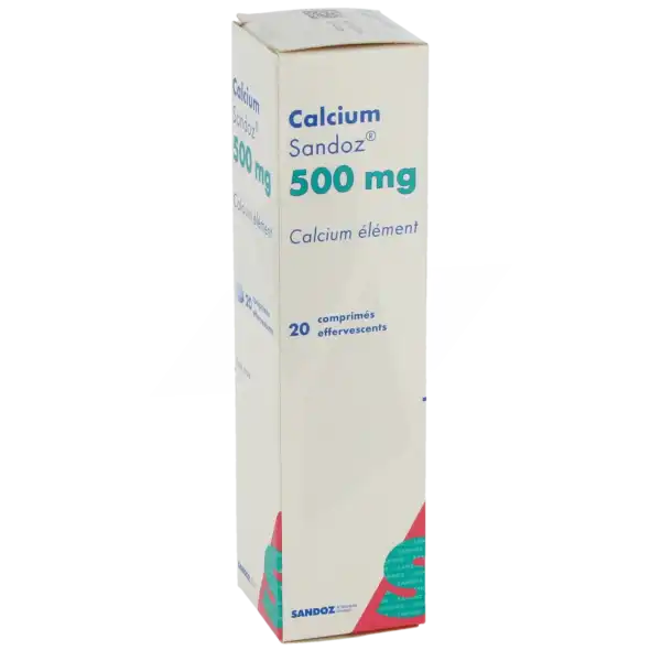 Calcium Sandoz 500 Mg, Comprimé Effervescent