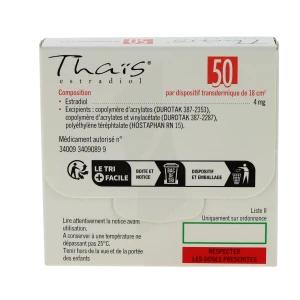 Thais 50 Microgrammes/24 Heures, Dispositif Transdermique