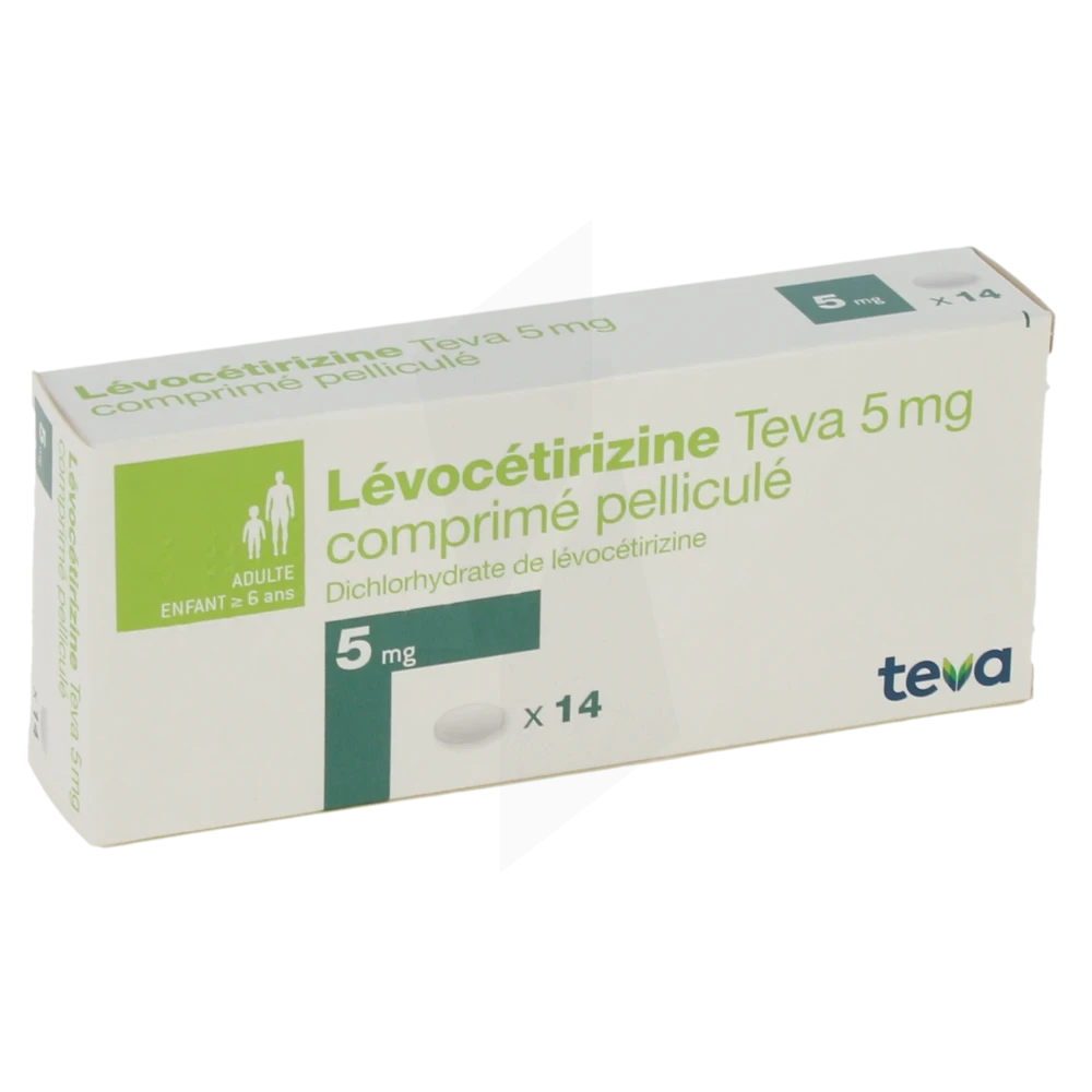 Levocetirizine Teva 5 Mg, Comprimé Pelliculé