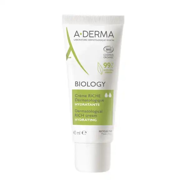 Aderma Biology Crème Riche Dermatologique Hydratante T/40ml
