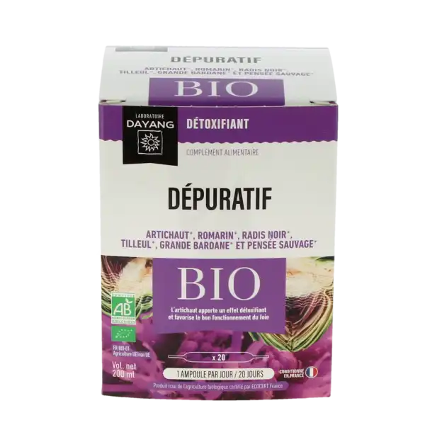 Dayang Dépuratif Bio 20 Ampoules