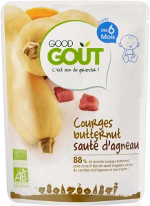Good Goût Alimentation Infantile Courges Betternut Sauté D'agneau Sachet/190g