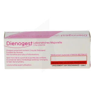 Dienogest Laboratoires Majorelle 2 Mg, Comprimé