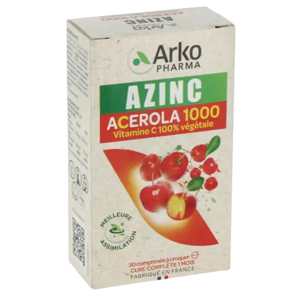Azinc Acérola 1000 30 Comprimés