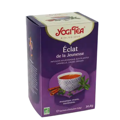 Yogi Tea Tisane Ayurvédique éclat De Jeunesse Bio 17 Sachets/1,8g à VILLEMUR SUR TARN