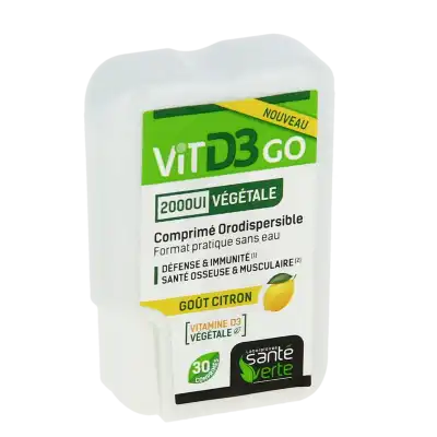 Santé Verte Vitamine D3 Végétale 2000 Ui Comprimés Orodispersibles B/30 à SOUILLAC