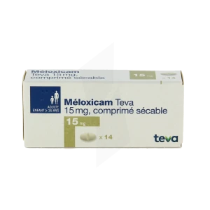 Meloxicam Teva 15 Mg, Comprimé Sécable