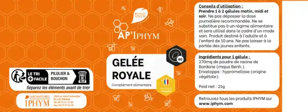 Iphym Conseil Ap’iphym Gelée Royale Capsules B/60