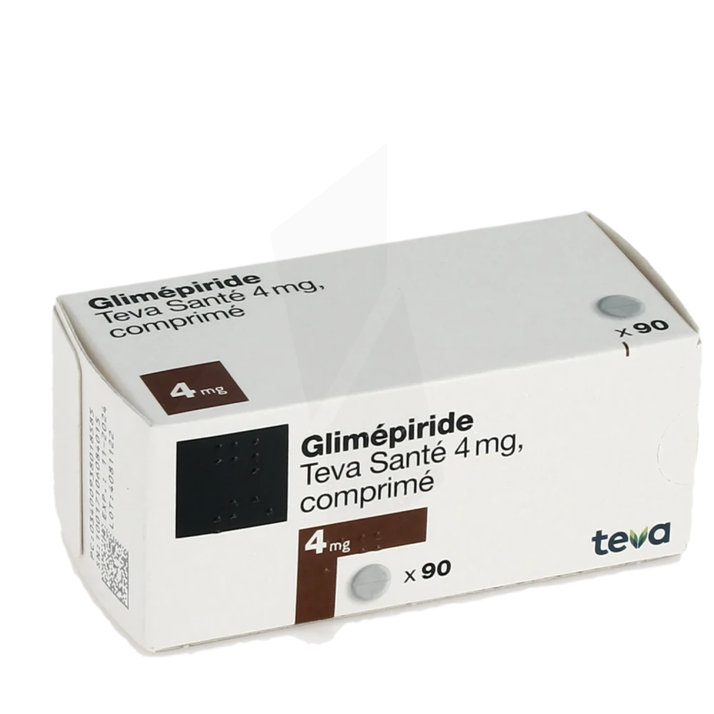 Glimepiride Teva Sante 4 Mg, Comprimé