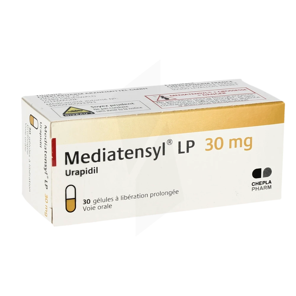 Mediatensyl Lp 30 Mg, Gélule à Libération Prolongée