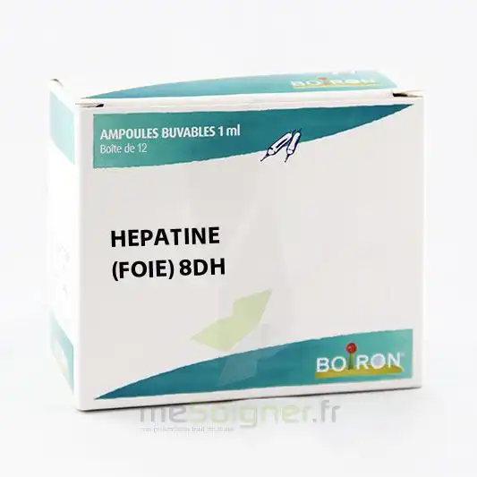 Boiron Hepatine 8dh Solution Buvable En Ampoules Boîte De 12 Ampoules