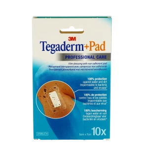 Tegaderm+ Pad Pans Adhésif Stérile Avec Compresse Transparent 5x7cm B/10