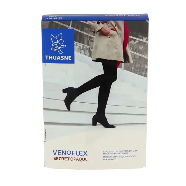 Thuasne Venoflex Secret 2 Chaussette Opaque Doré T1n