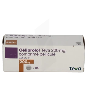 Celiprolol Teva 200 Mg, Comprimé Pelliculé