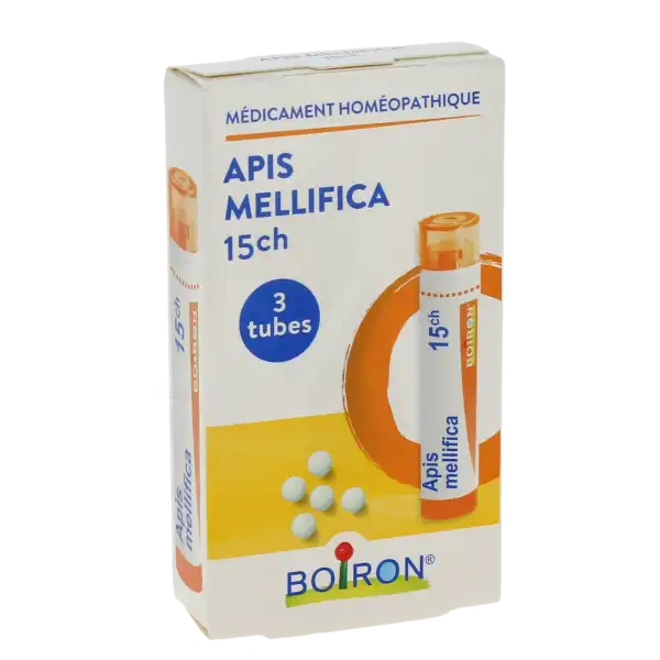 Boiron Apis Mellifica 15 Ch Granules 3 Tubes De 4 G