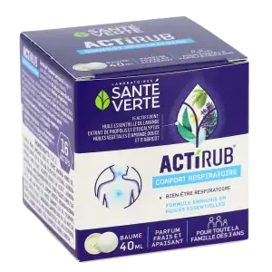 Santé Verte Actirub Baume Pectoral T/40ml à Nice