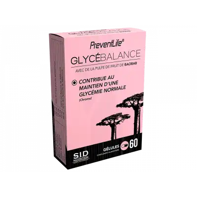 Sid Nutrition Preventlife Glycébalance Gélules B/60 à Nice