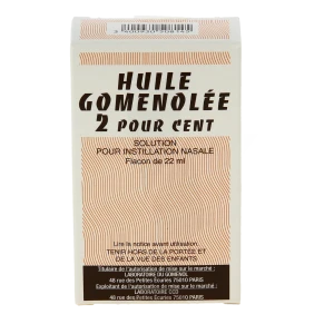 Huile Gomenolee 2 Pour Cent, Solution Pour Instillation Nasale