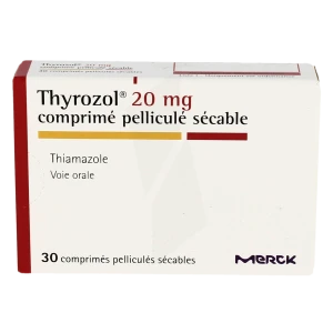 Thyrozol 20 Mg, Comprimé Pelliculé Sécable