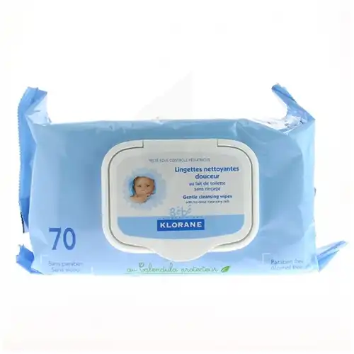 Klorane  Bébé Lingettes Visage Et Corps  B/70