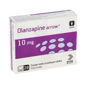 Olanzapine Arrow 10 Mg, Comprimé Orodispersible