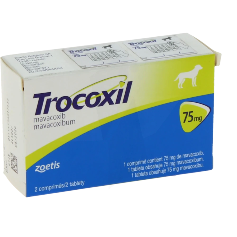 Trocoxil 75 Mg Pour Chien - 2 Comprimés