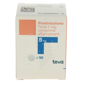 Prednisolone Teva 5 Mg, Comprimé Effervescent