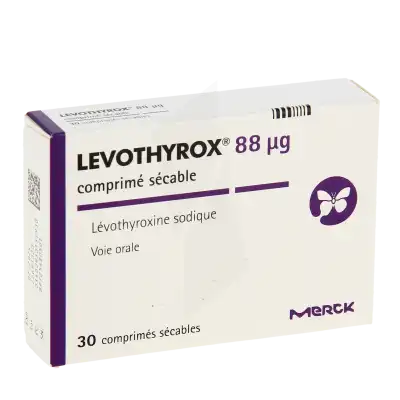 LEVOTHYROX 88 microgrammes, comprimé sécable