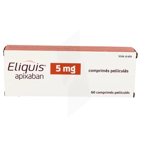 Eliquis 5 Mg, Comprimé Pelliculé