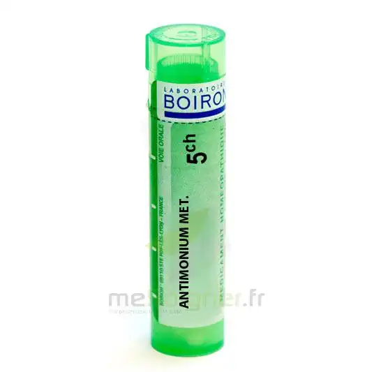 Boiron Antimonium Metallicum 5ch Granules Tube De 4g