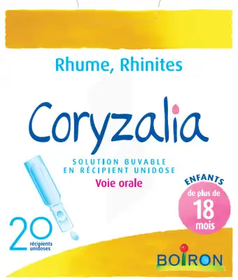 Boiron Coryzalia Solution Buvable Unidose B/20 à Annecy