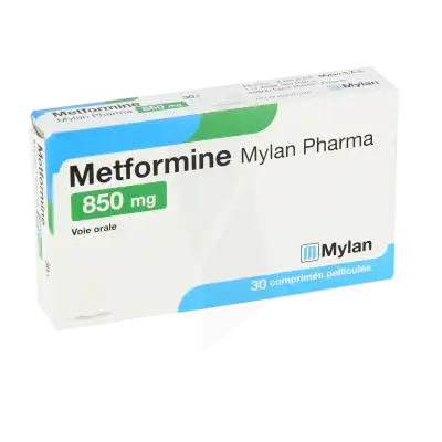 Metformine Viatris 850 Mg, Comprimé Pelliculé à Bassens