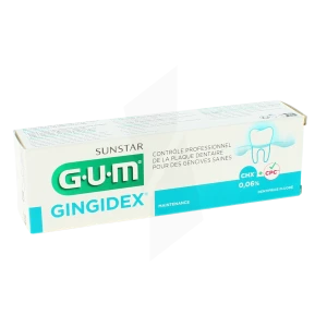 Gum Gingidex 0,06% Gel Dentifrice Gencives Maintenance T/75ml