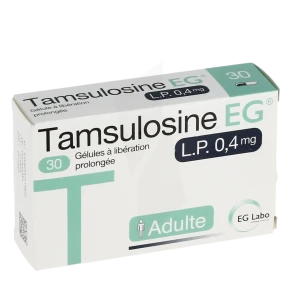 Tamsulosine Eg L.p. 0,4 Mg, Gélule à Libération Prolongée