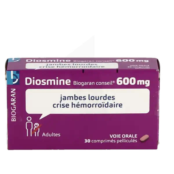Diosmine Biogaran Conseil 600 Mg, Comprimé Pelliculé