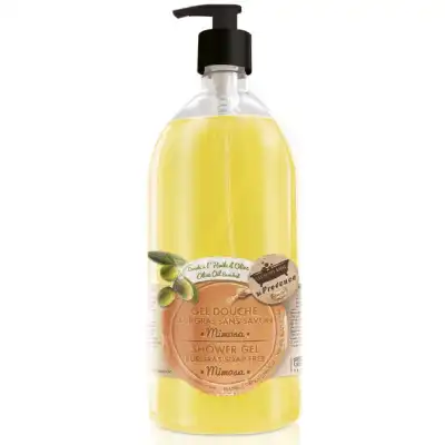Les petits bains de Provence Gel enrichi à l'huile d'olive mimosa 1L