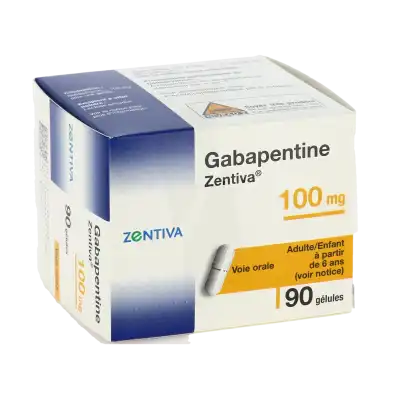Gabapentine Zentiva 100 Mg, Gélule à Chelles