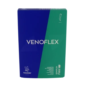 Venoflex Fast 2 Chaussette Lin Femme Ligne Azur Taille 2n
