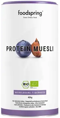Foodspring Muesli Protéiné Myrtilles - Noix tigrées 360g