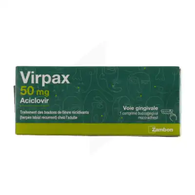 Virpax 50 Mg Cpr Buccogingiv Muco-adh Plq/1 à TOULON