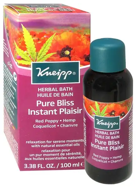 Kneipp Instant Plaisir Huile De Bain Coquelicot Chanvre Fl/100ml